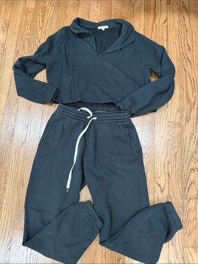 ZSupply Washed Black Women's Jogger Set XS
